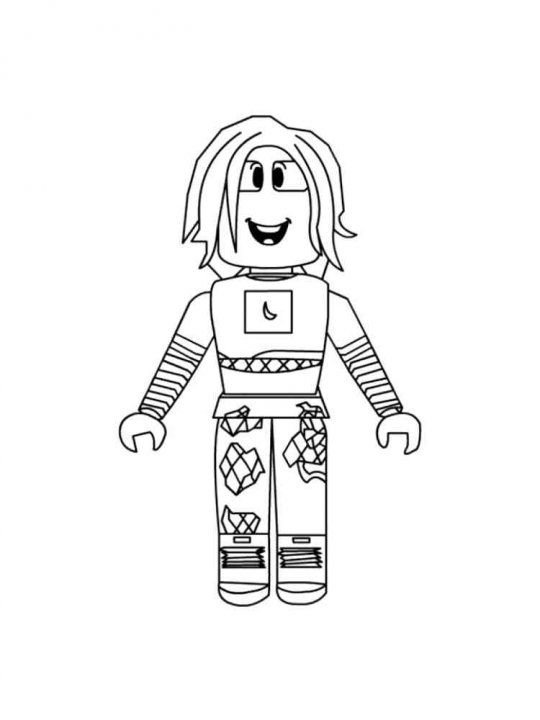 Раскраска Roblox Квин
