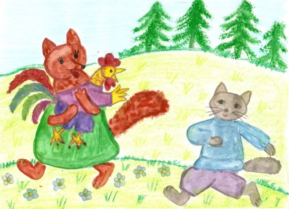 Сказки кот петух и лиса
