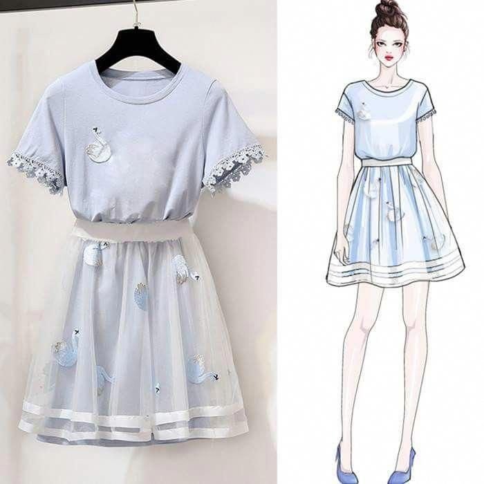 Эскиз летнего платья