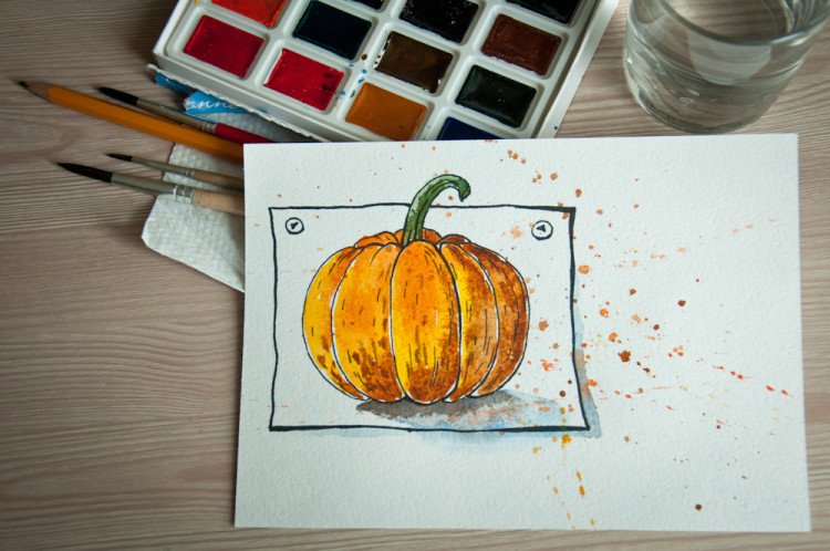 Рисунки для скетчбука маркерами фрукты