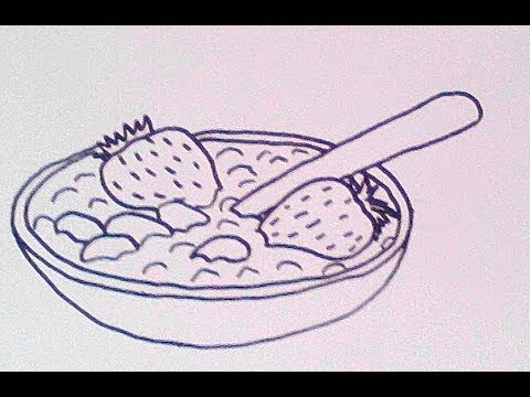 Картинка раскраска каша