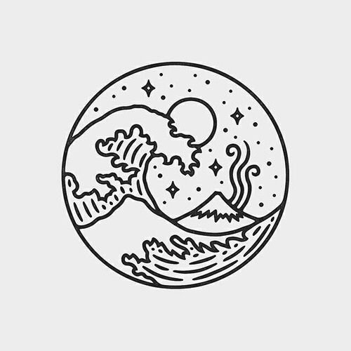 Рисунки для срисовки в круге