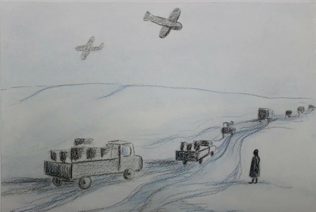 80 Лет дорога жизни блокадного Ленинграда рисунки