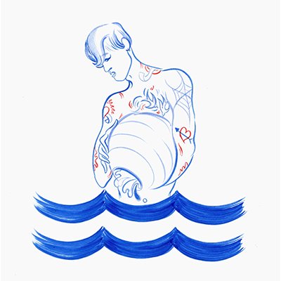 Водолей рисунок