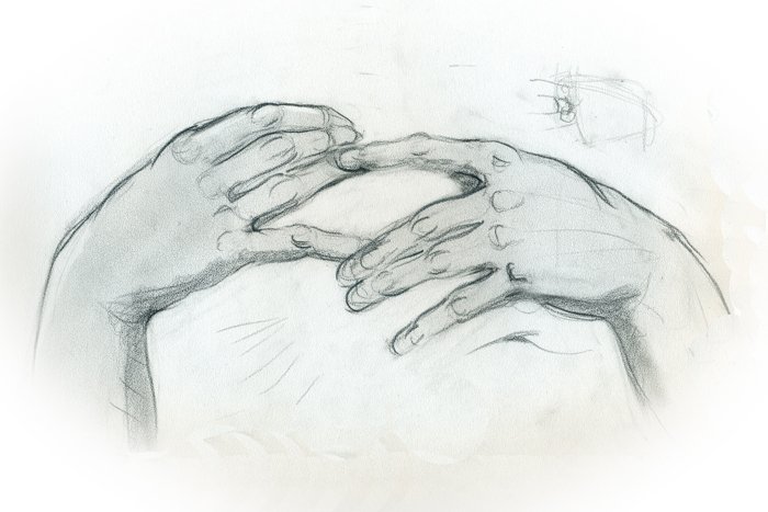 Мамины руки рисунок