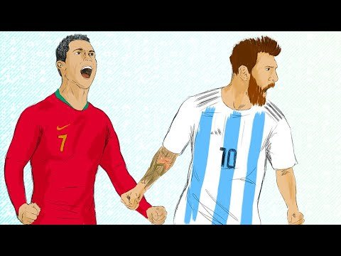 Нарисовать Неймар и Месси и Роналдо