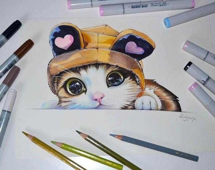 Рисунки маркерами