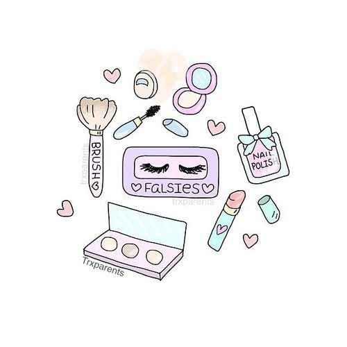 Наклейки косметика