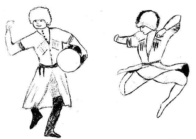 Лезгинка рисунок