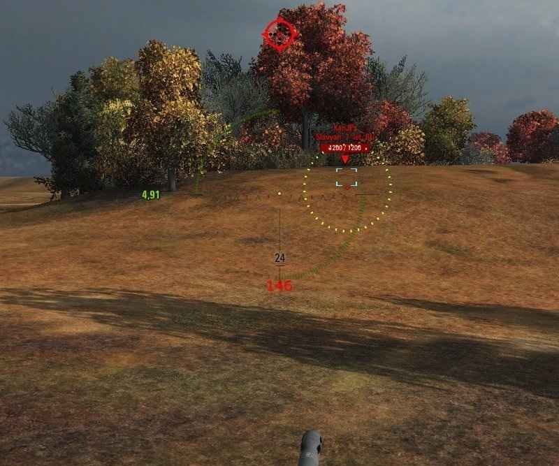 Мод на упреждение в World of Tanks