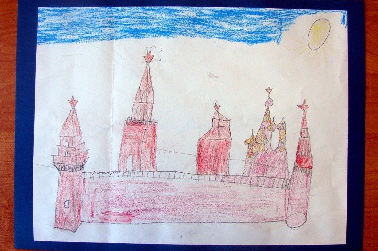 Кремль для рисования детям