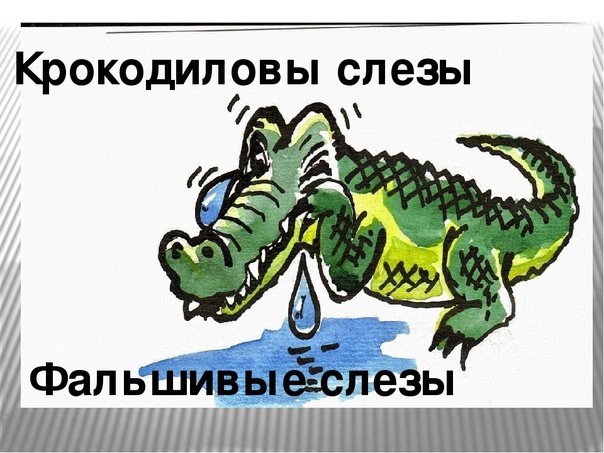 Фразеологизм Крокодиловы слезы
