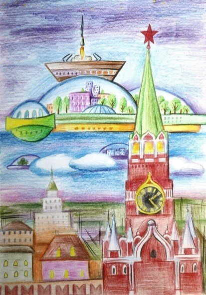 Рисунок на тему город