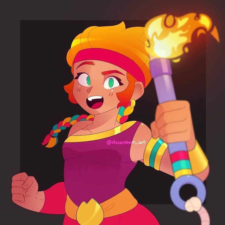 Brawl Stars Амбер арт