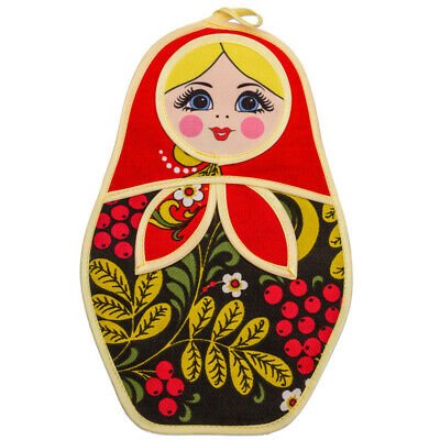 Матрешка в хохломской росписи для детей