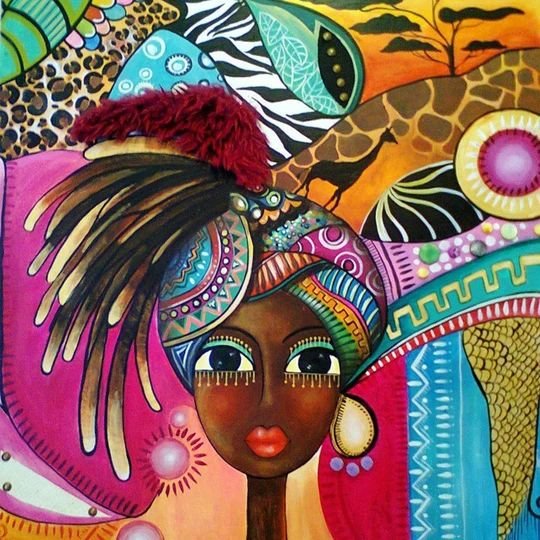 Африканские мотивы... Художник Keith Mallett