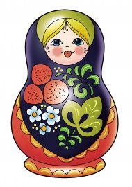 Матрешка роспись Хохлома
