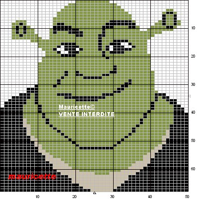Пиксельный Шрек