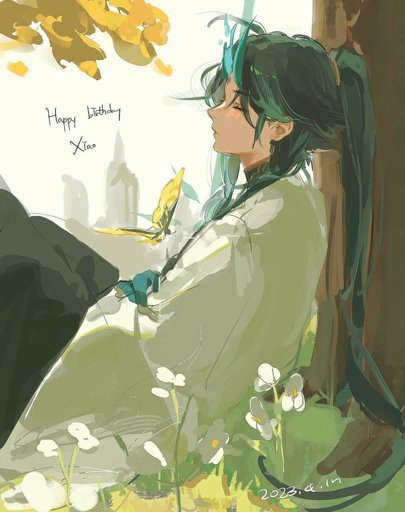 Волосы Сяо арт