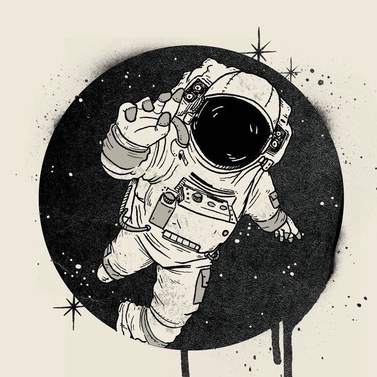 Космонавт рисунок