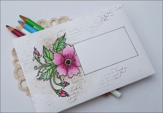 Красивый рисунок на конверт