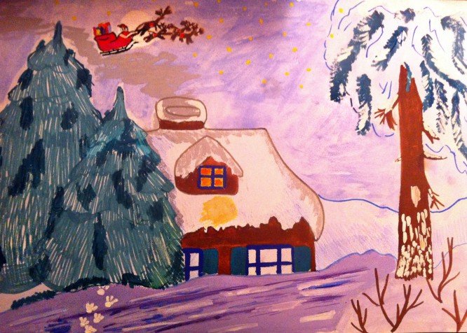 Рисунок на тему вечер