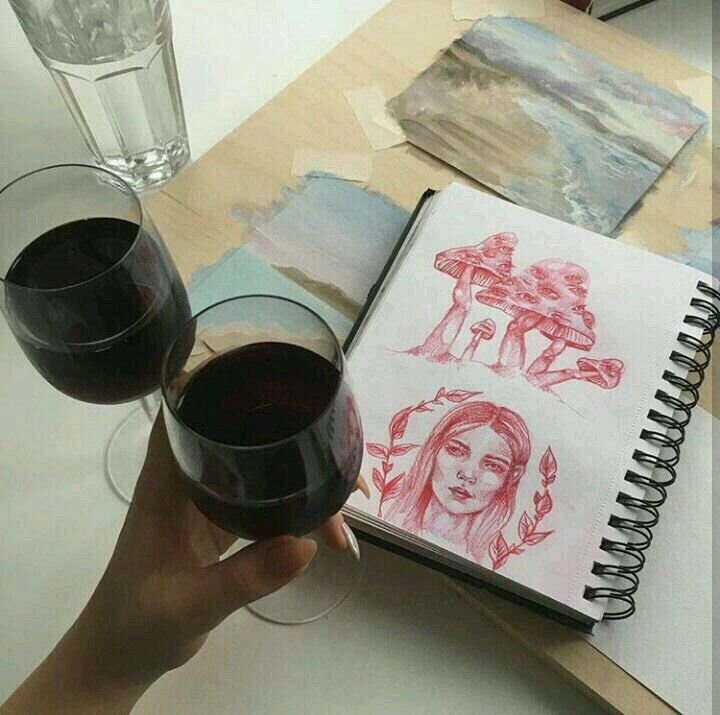 Эстетичный скетчбук