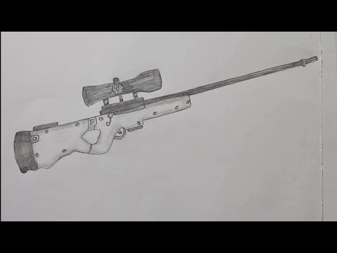AWM винтовка рисунок
