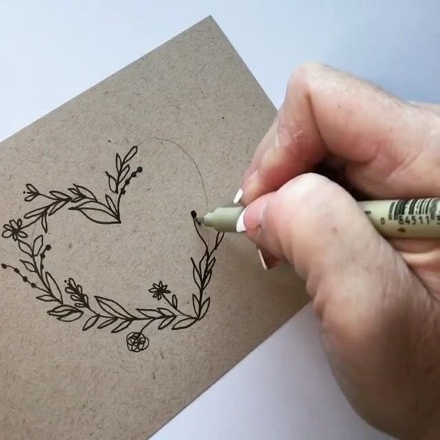 Идеи для рисунков на крафтовой бумаге