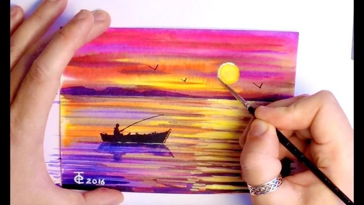 Рисунки гуашью легкие и красивые