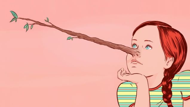 Картинка на тему детская ложь