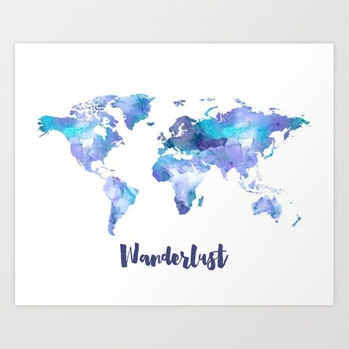 Карта мира рисунок
