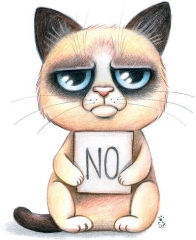 Grumpy Cat рисунок