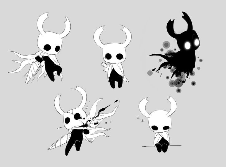 Маленький призрак Hollow Knight