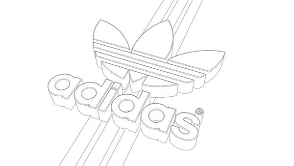 Adidas раскраска
