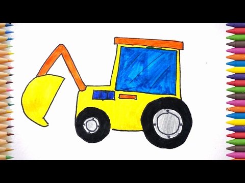 Трактор для рисования для детей
