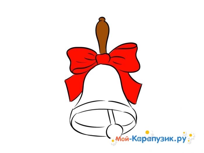 Колокольчик школьный шаблон
