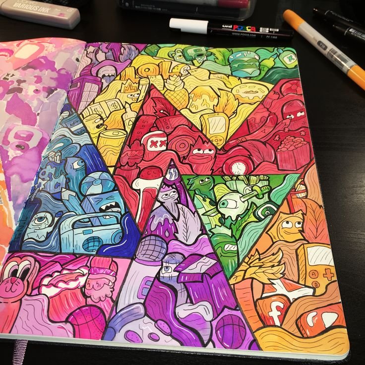 Идеи для рисования фломастерами