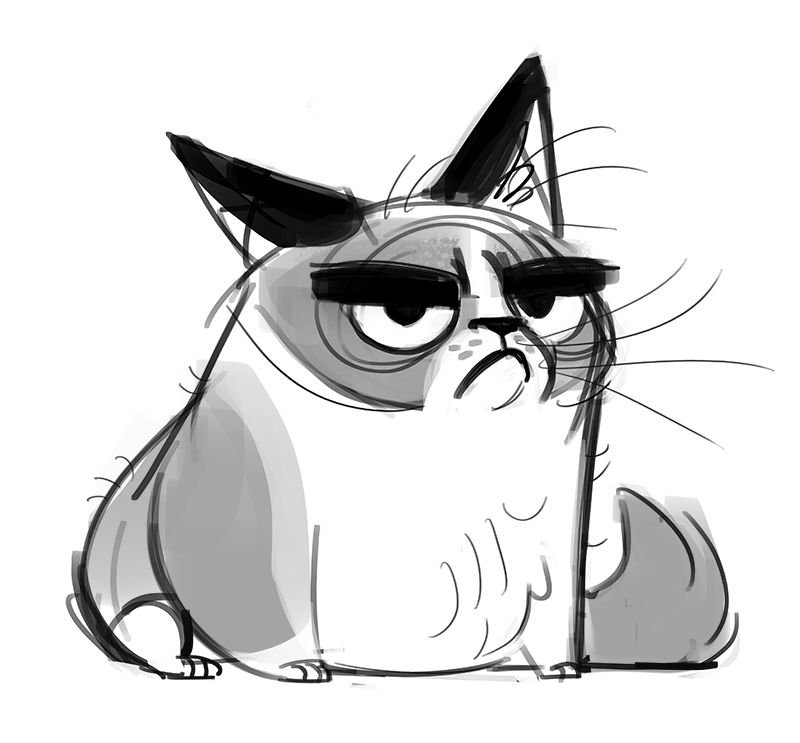 Кот рисунок