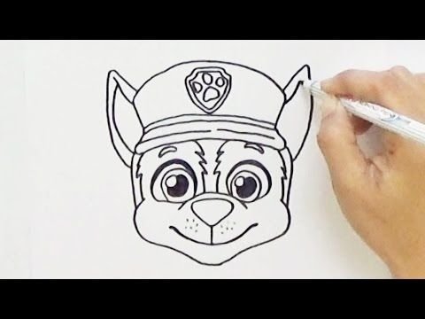 Гонщик Щенячий патруль для срисовки