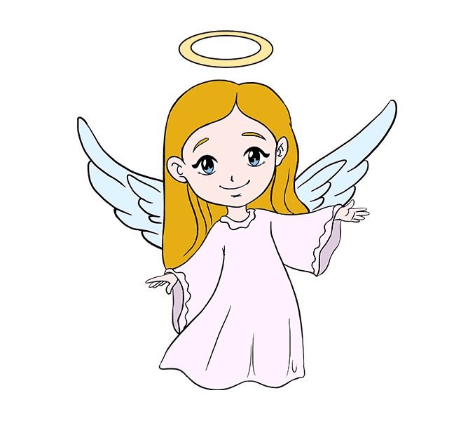Рисунок ангела для детей