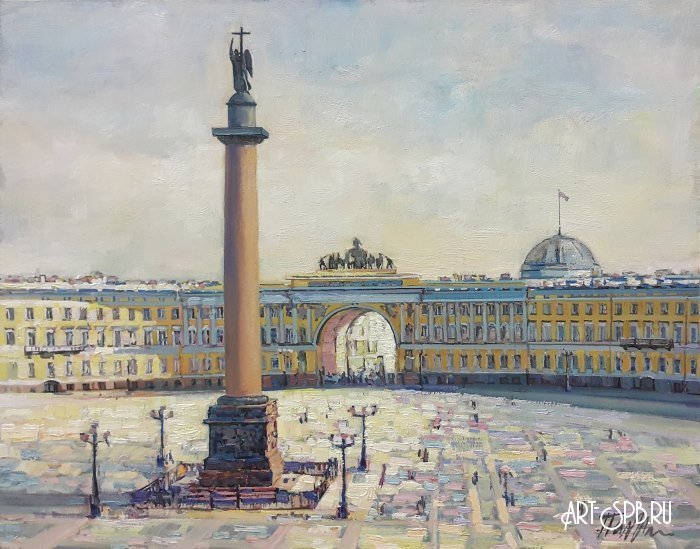 Дворцовая площадь и Александровская колонна