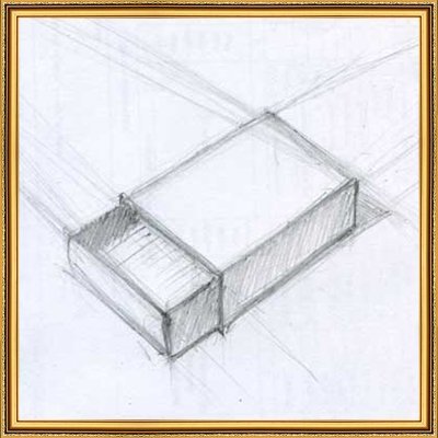 Зарисовки прямоугольных предметов