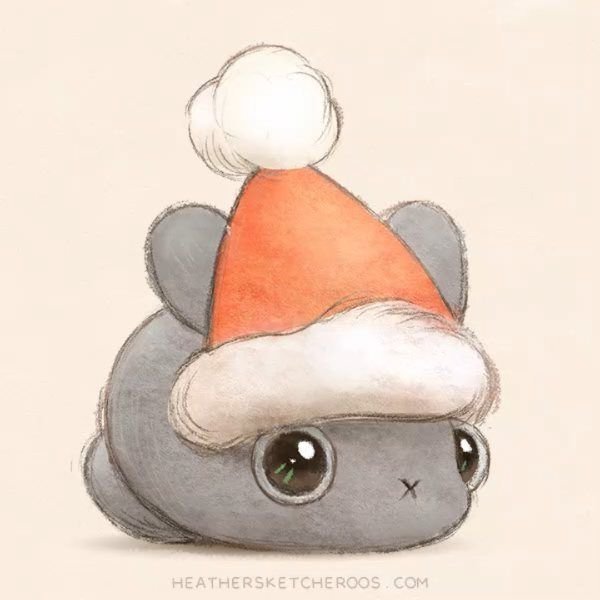 Новогодние рисунки для срисовки милые