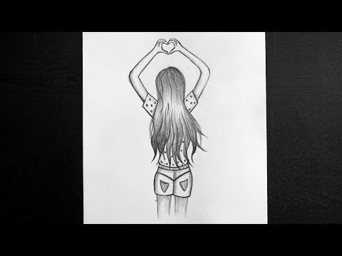 Рисунки для срисовки девушки