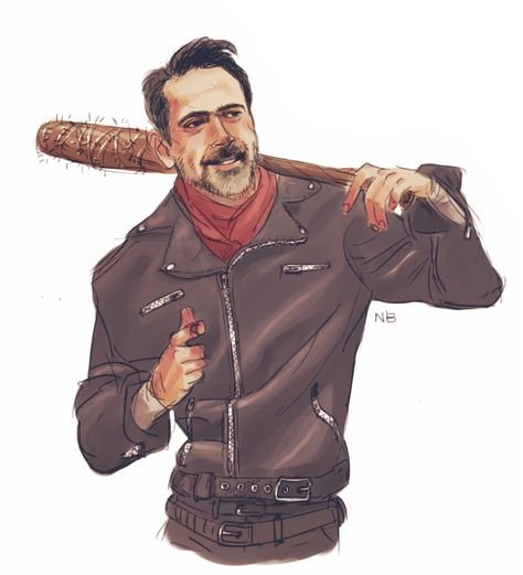 Ниган Ходячие мертвецы арт