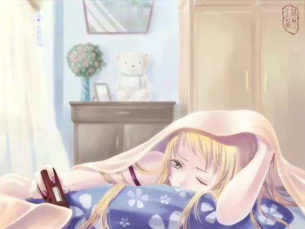 Сонная девушка аниме