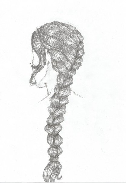Косичка рисунок
