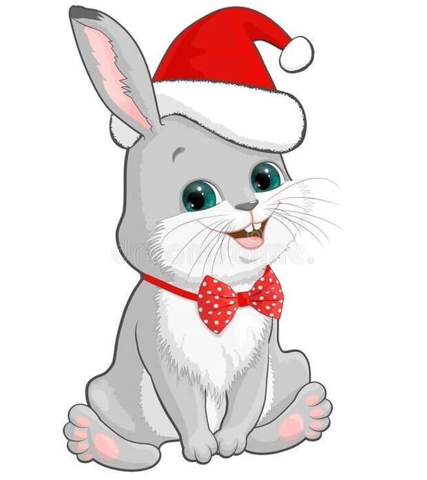 Новогодний заяц для детей