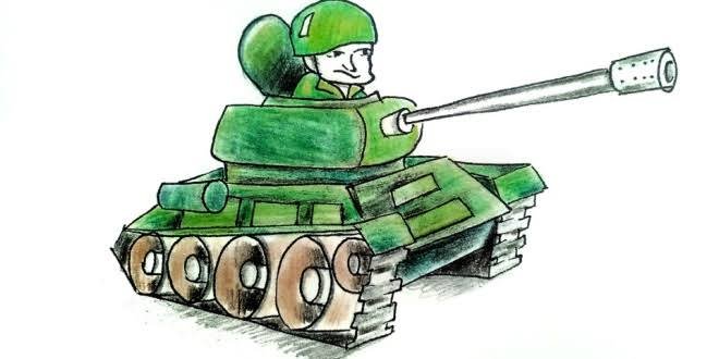 Нарисовать танкиста